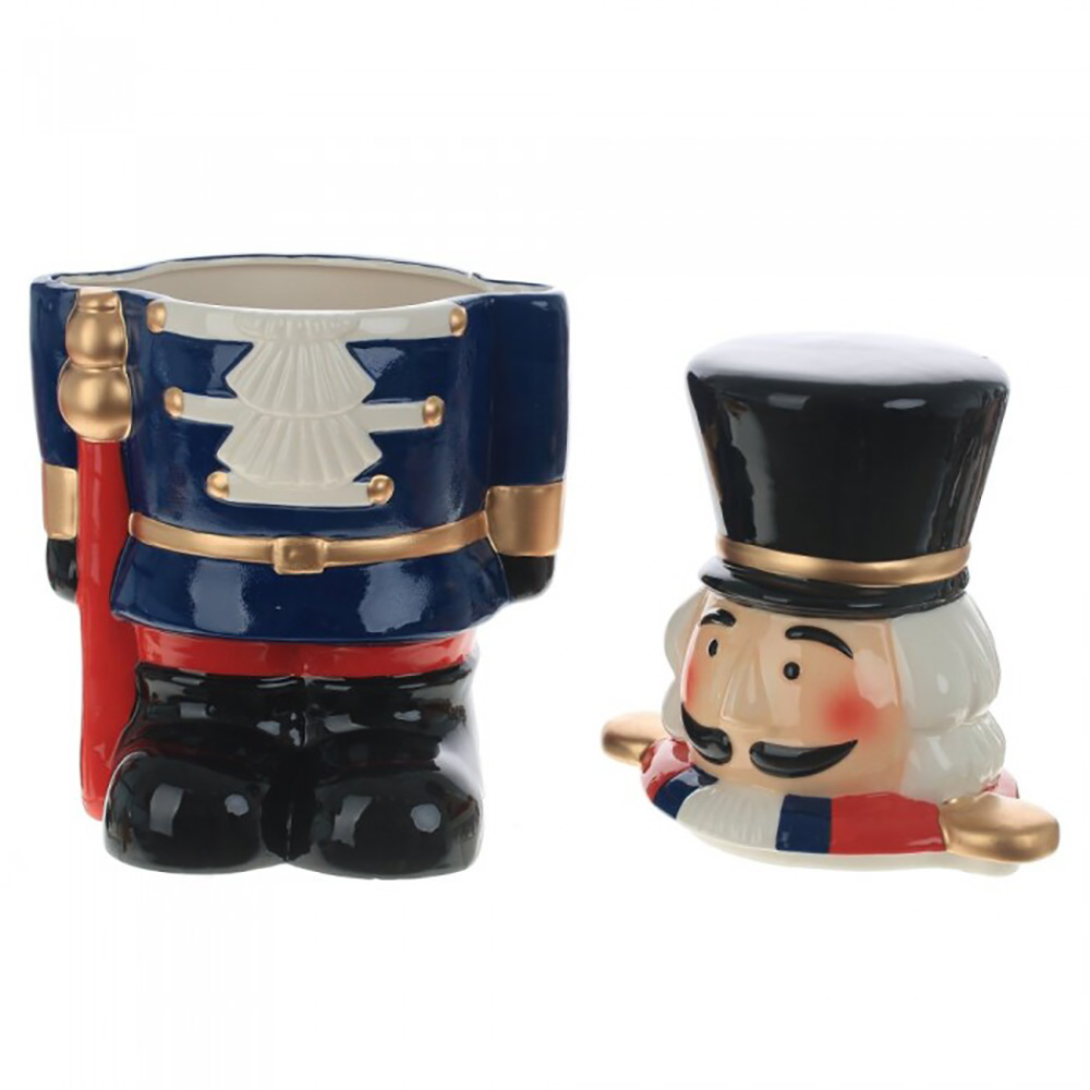 Конфетница "Щелкунчик", керамика, 32 см, разноцветный