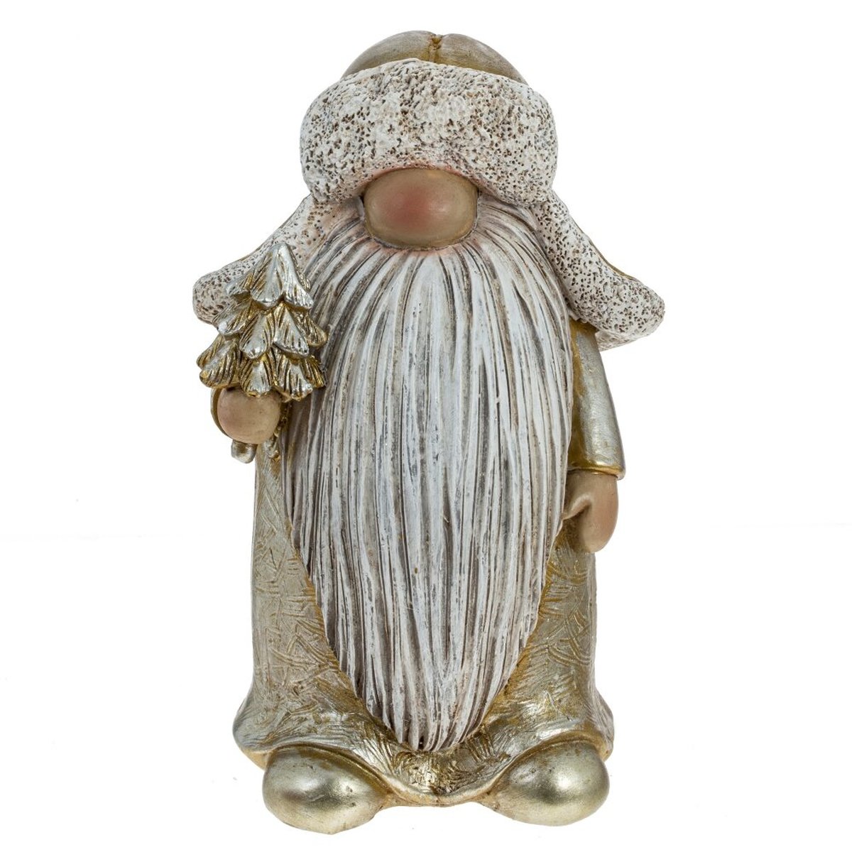 Фигурка "Гном", 15x9 см, полимерный материал, золотой