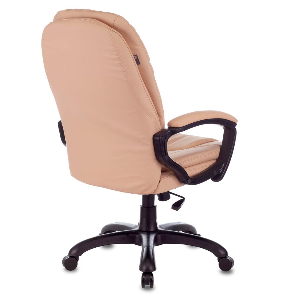 Кресло для руководителя "Бюрократ CH-868YAXSN", кожзам, пластик, бежевый - 4