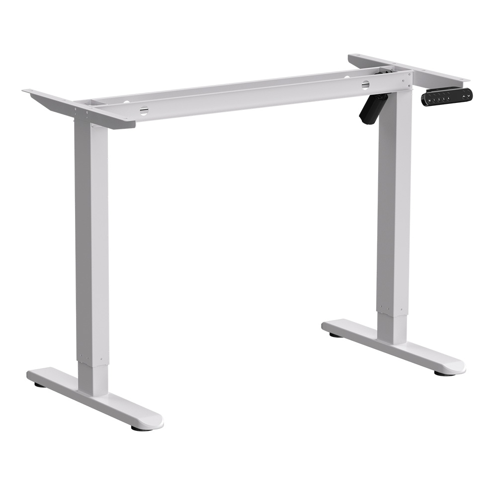 Стол с электроприводом WellDesk Basic 1200x675х18 белый/ясень шимо светлый (9191460+9197779)