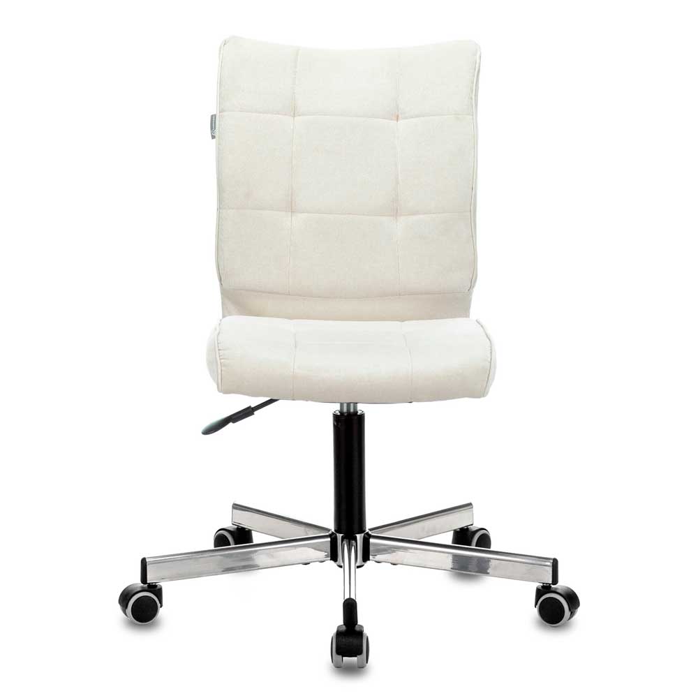 Кресло для персонала Бюрократ "СH-330M/VELV20", ткань, металл, молочный