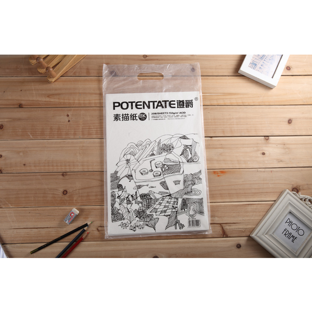 Бумага для рисования "Potentate", 180 г/м2, 78.7х109.2 см, натуральный белый