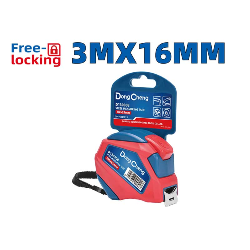 Рулетка "DongCheng D130306", 3 м x 16 мм