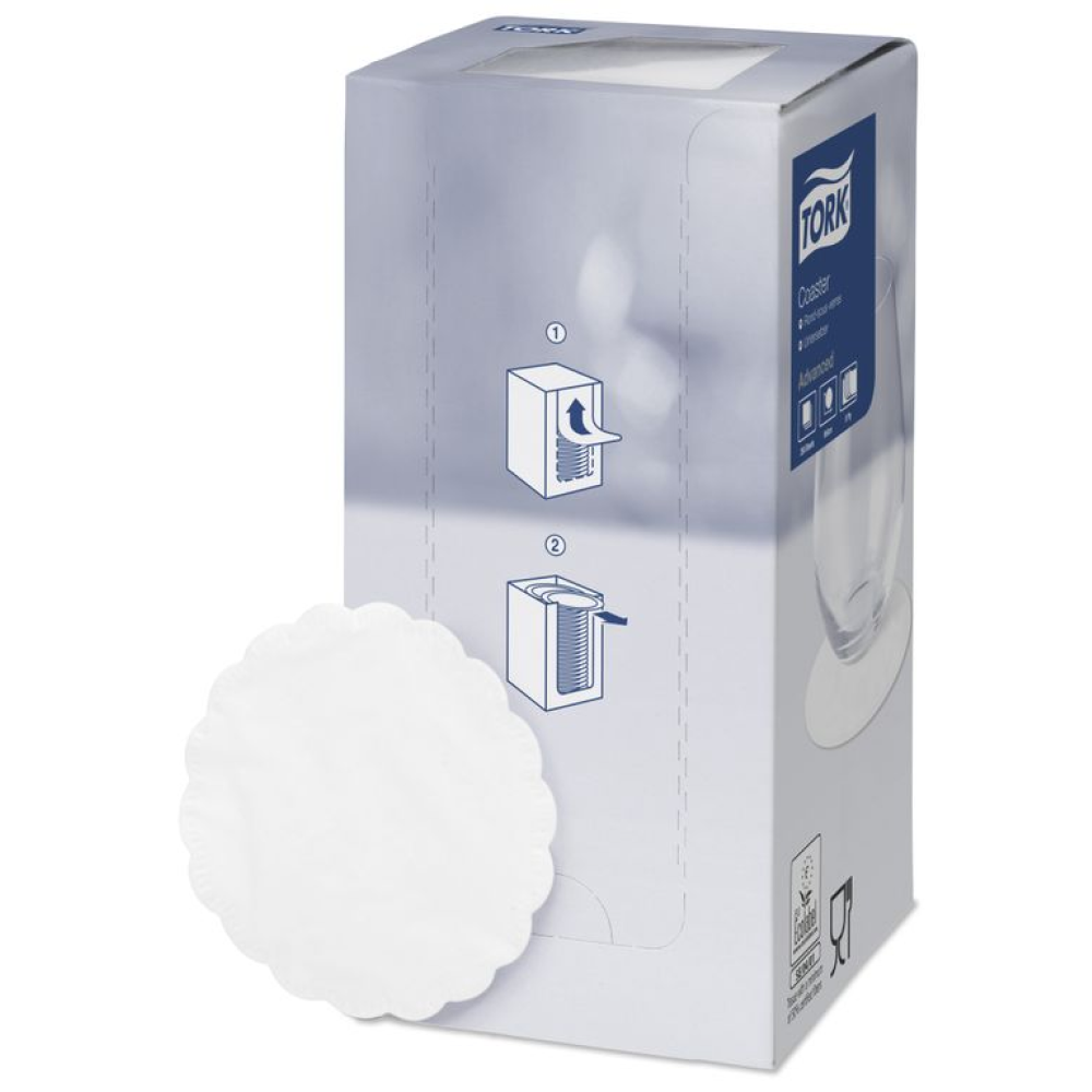Коастер Tork, 250 шт, белый (474474)