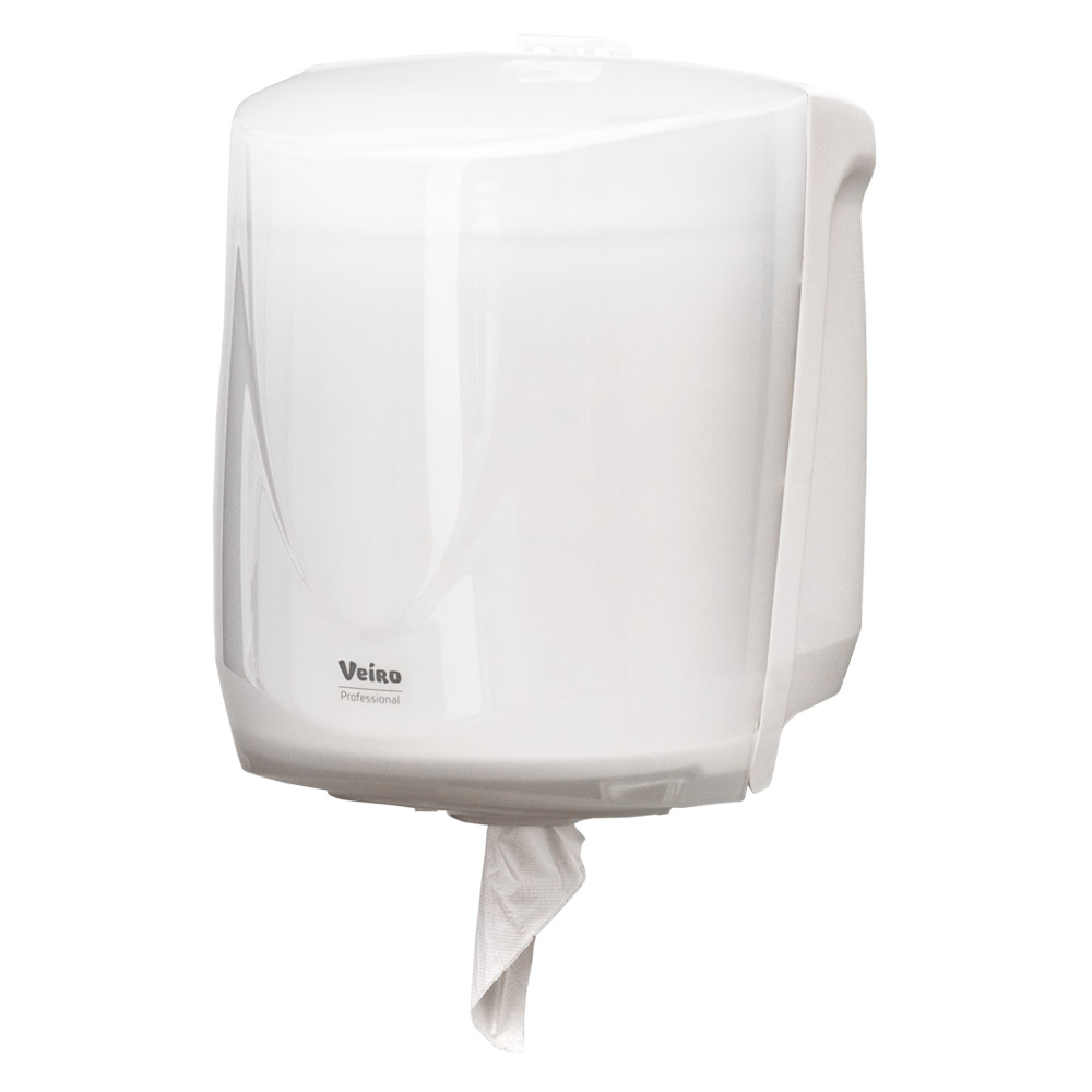Диспенсер Veiro Professional "Easyroll" для полотенец в рулонах с центральной вытяжкой, белый