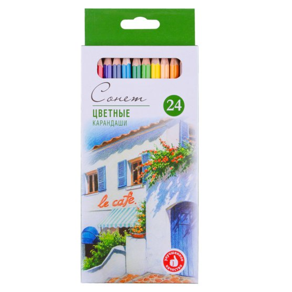 Цветные карандаши "Сонет", набор