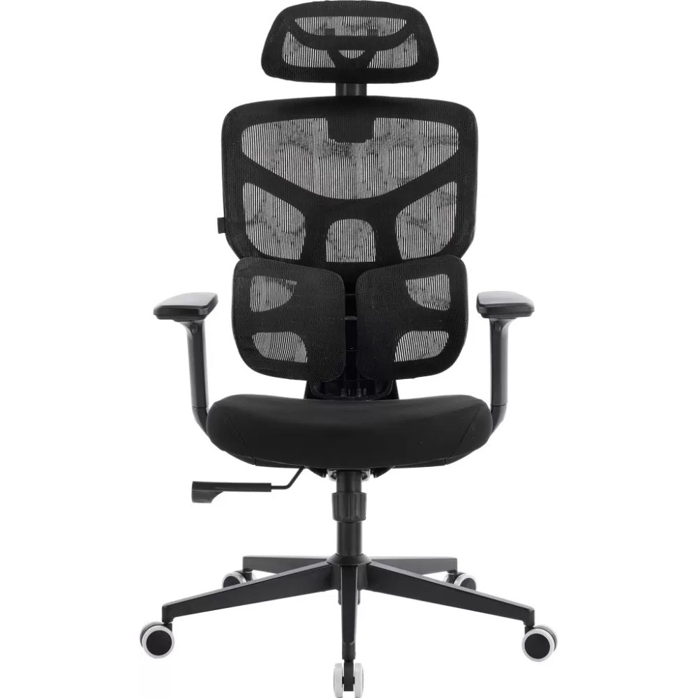 Кресло эргономичное EVERPROF Omega, Black, сетка, черный, металл, корпус черный