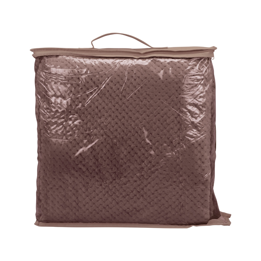 Плед "Фолд", полиэстер., шоколадный