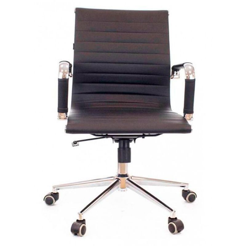 Кресло для руководителя EVERPROF "Leo", экокожа, металл, черный