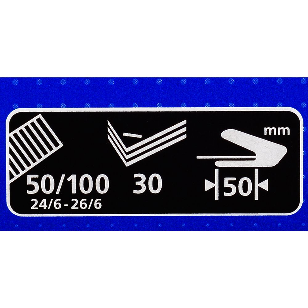 Скобосшиватель "DS-35", № 24/6, 26/6, 30 листов, темно-синий - 3