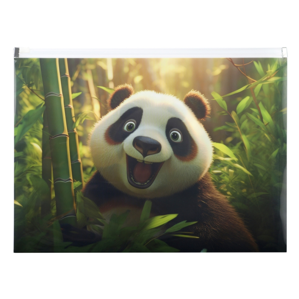 Папка-конверт на молнии "Panda"