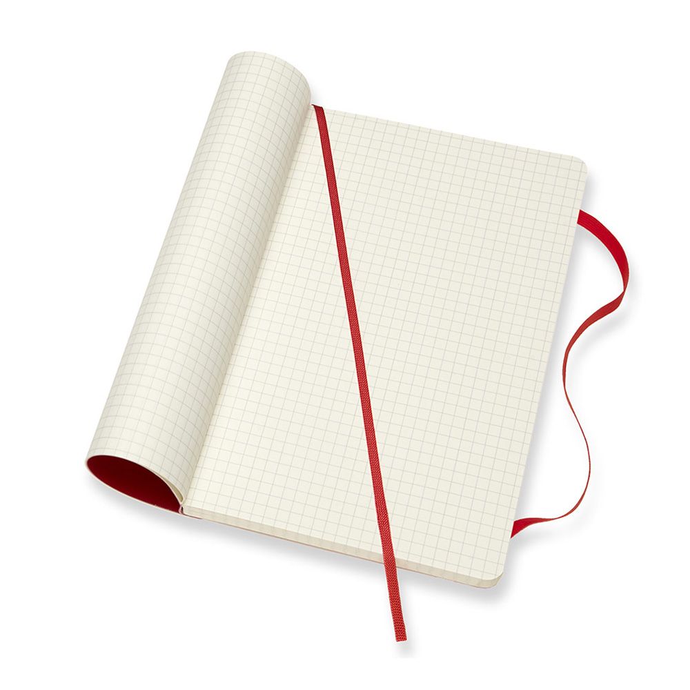 Блокнот "Classic Soft Large", А5, 96 листов, клетка, красный - 4