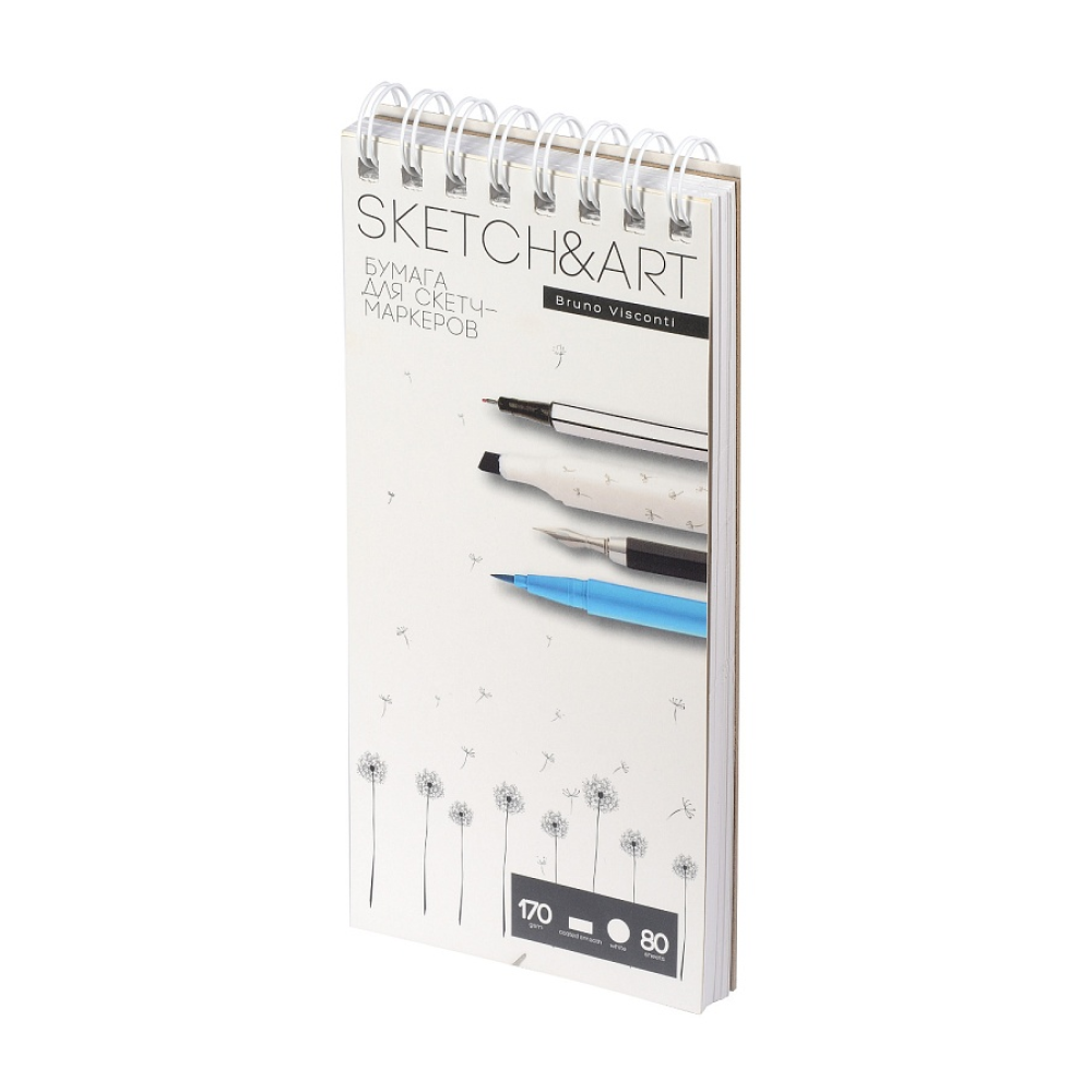 Скетчбук "Sketch&Art", 18.5х25 см , 170 г/м2, 80 листов, на спирали - 2