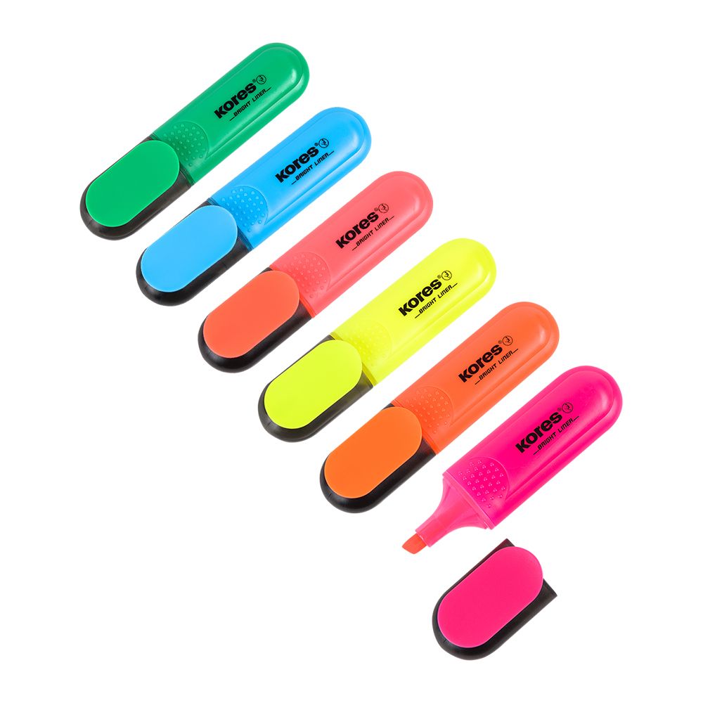 Набор текстовых маркеров "Bright Liner", 6 шт., ассорти - 2