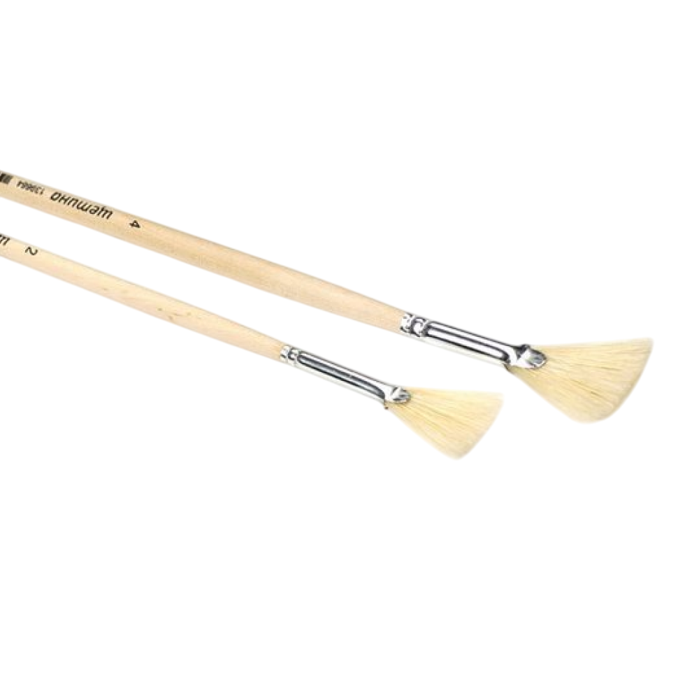 Кисть для рисования "Невская Палитра", щетина, веерная, №4