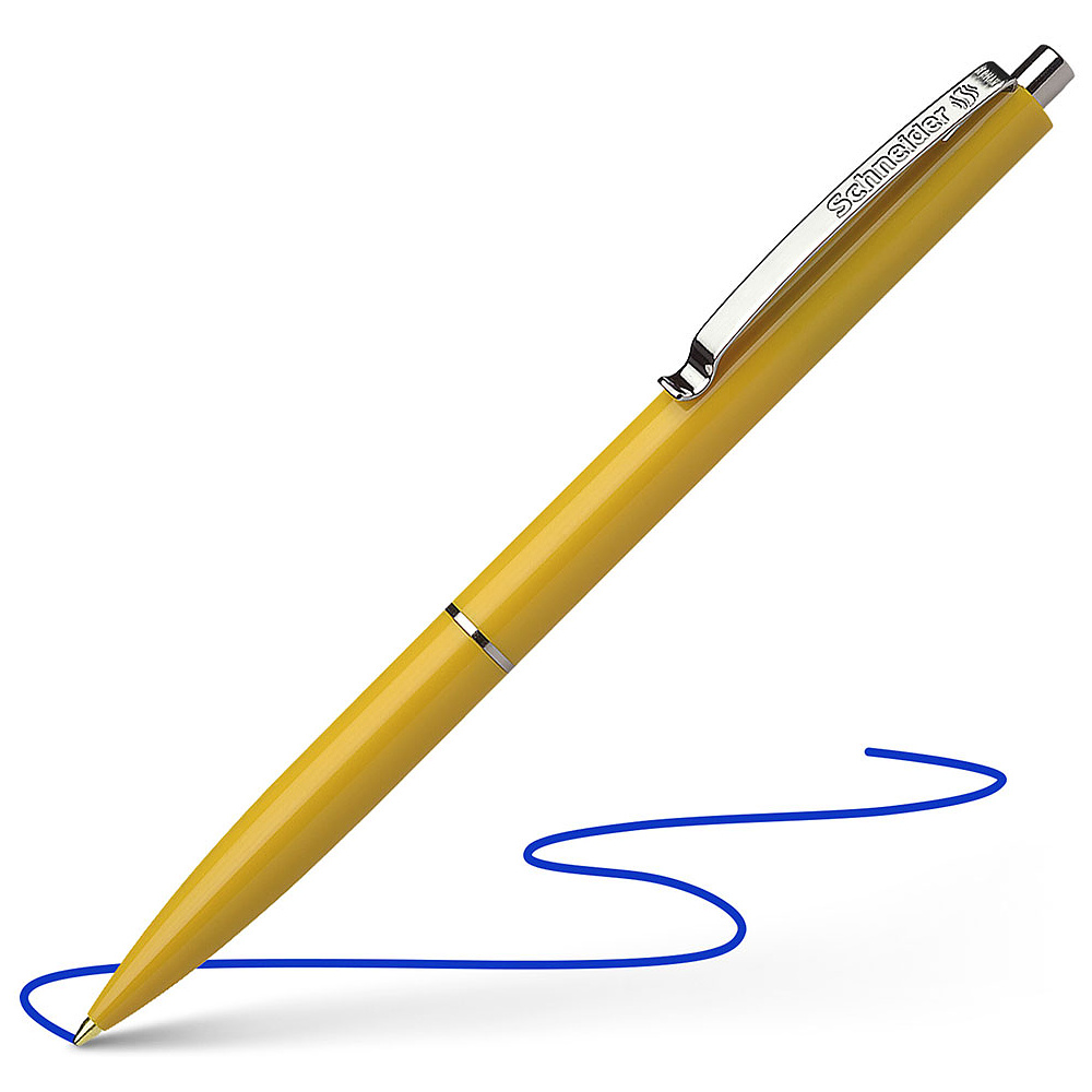 Ручка шариковая автоматическая "Schneider K15", 1 мм, ассорти, стерж. синий