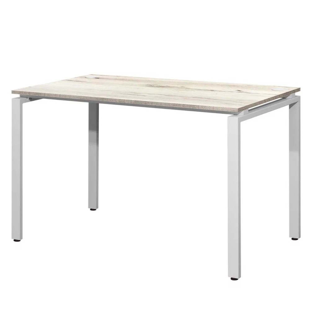 Стол письменный Millwood Лофт Сиэтл (ДТ-5), 1300х700 мм, дуб белый крафт, белый