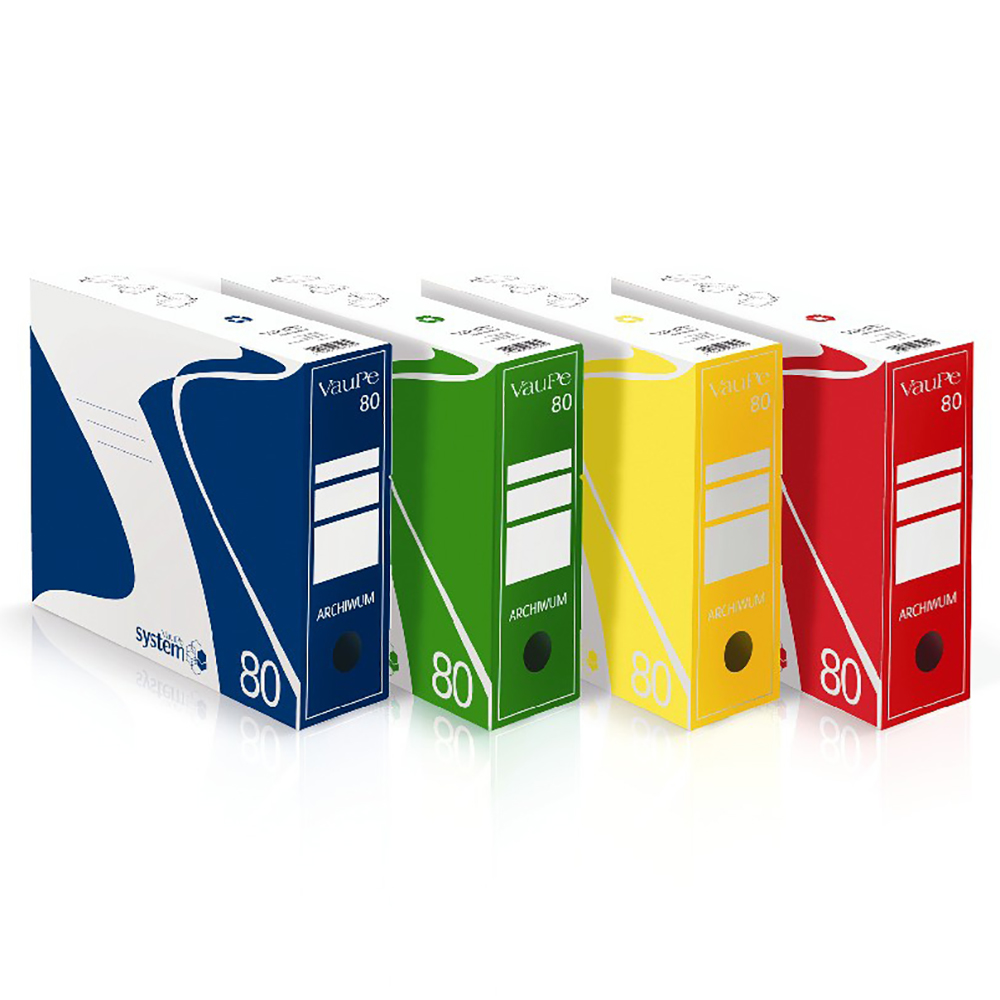 Коробка архивная "VauPe", 290x340x80 мм, синий - 2