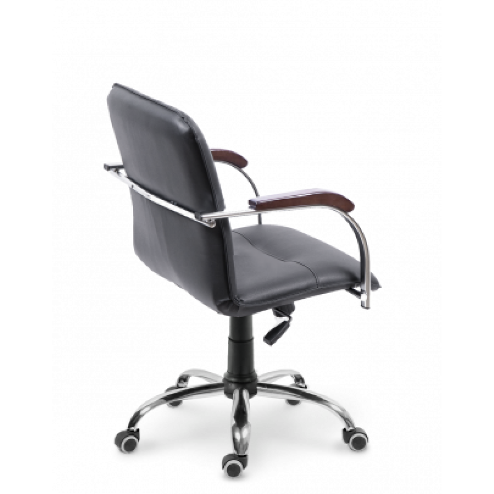 Кресло для персонала EVERPROF "Самба СН", кожзам, черный