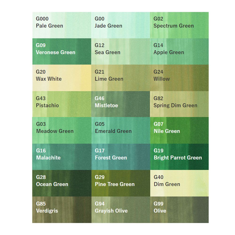 Маркер перманентный "Copic Sketch", G-14 яблочный зеленый