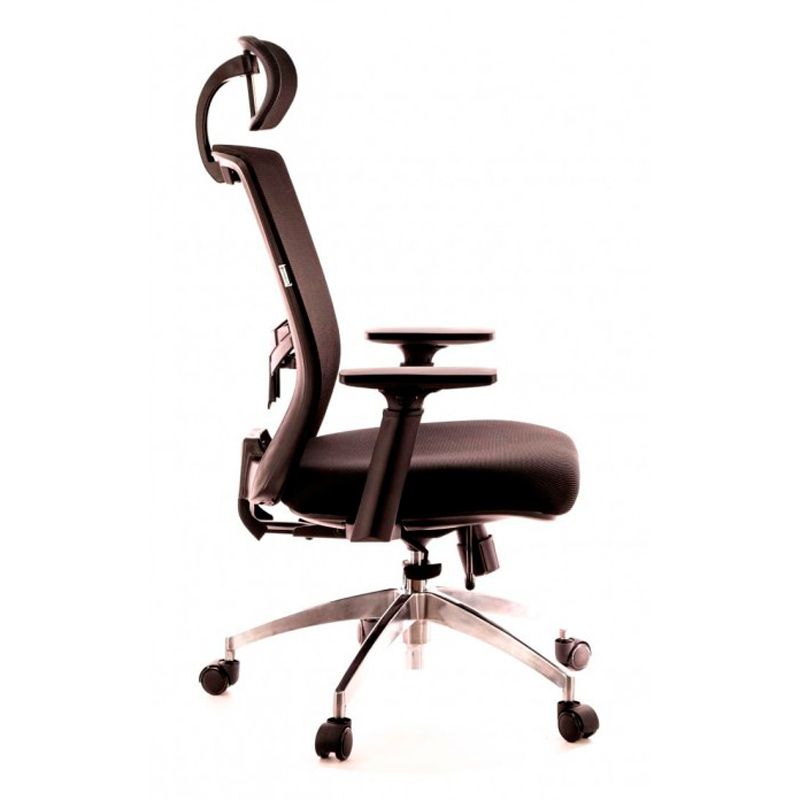 Кресло для руководителя EVERPROF "Polo", ткань, сетка, металл, черный