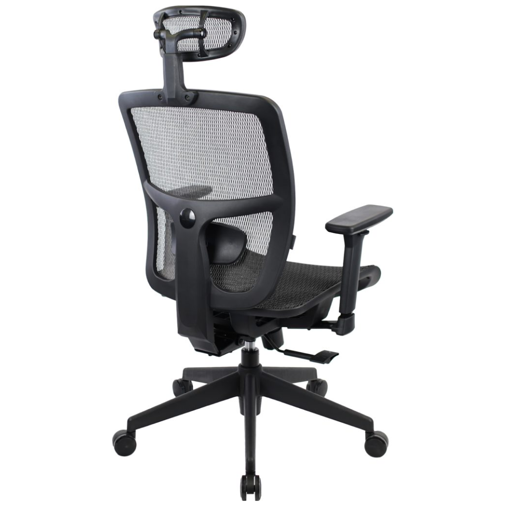 Кресло для руководителя EVERPROF Dublin сетка, черный, крестов. пластик