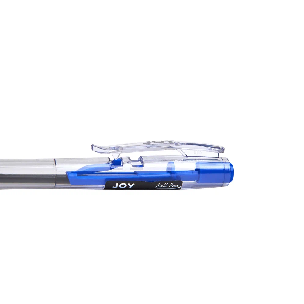 Ручка шариковая автоматическая Cello "Joy", 0.7 мм, прозрачный, стерж. синий - 5