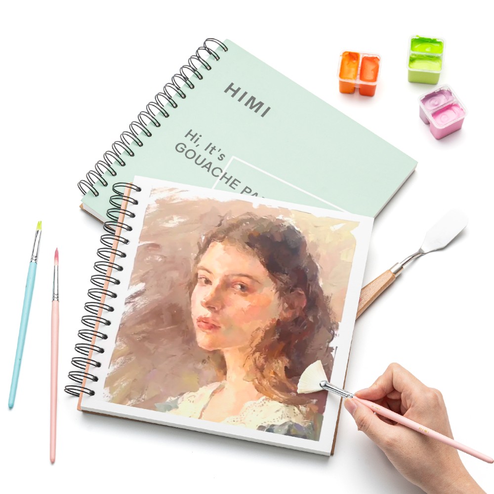 Скетчбук "Himi", 21.6x21.6 см, 160 г/м2, 50 листов, зелёный