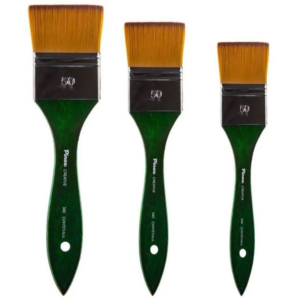 Кисть для рисования "Pinax Creative" синтетика, флейц