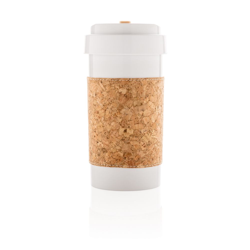 Стакан "Eco", биоразлагаемый, 400 мл, белый, светло-коричневый