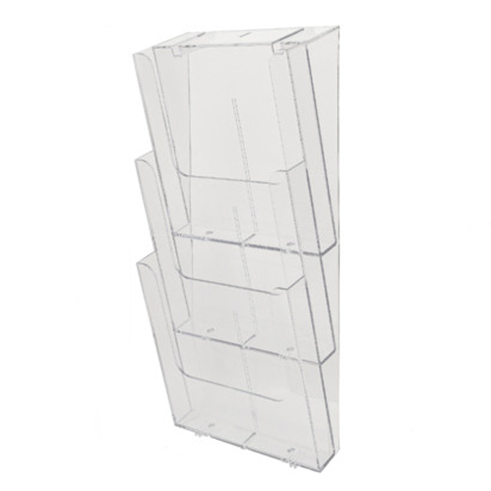 Модуль настенный "Exacompta", 3 отделения, вертикальный, прозрачный