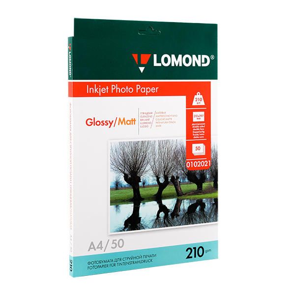 Двусторонняя Глянцевая/Матовая фотобумага для струйной печати "Lomond"
