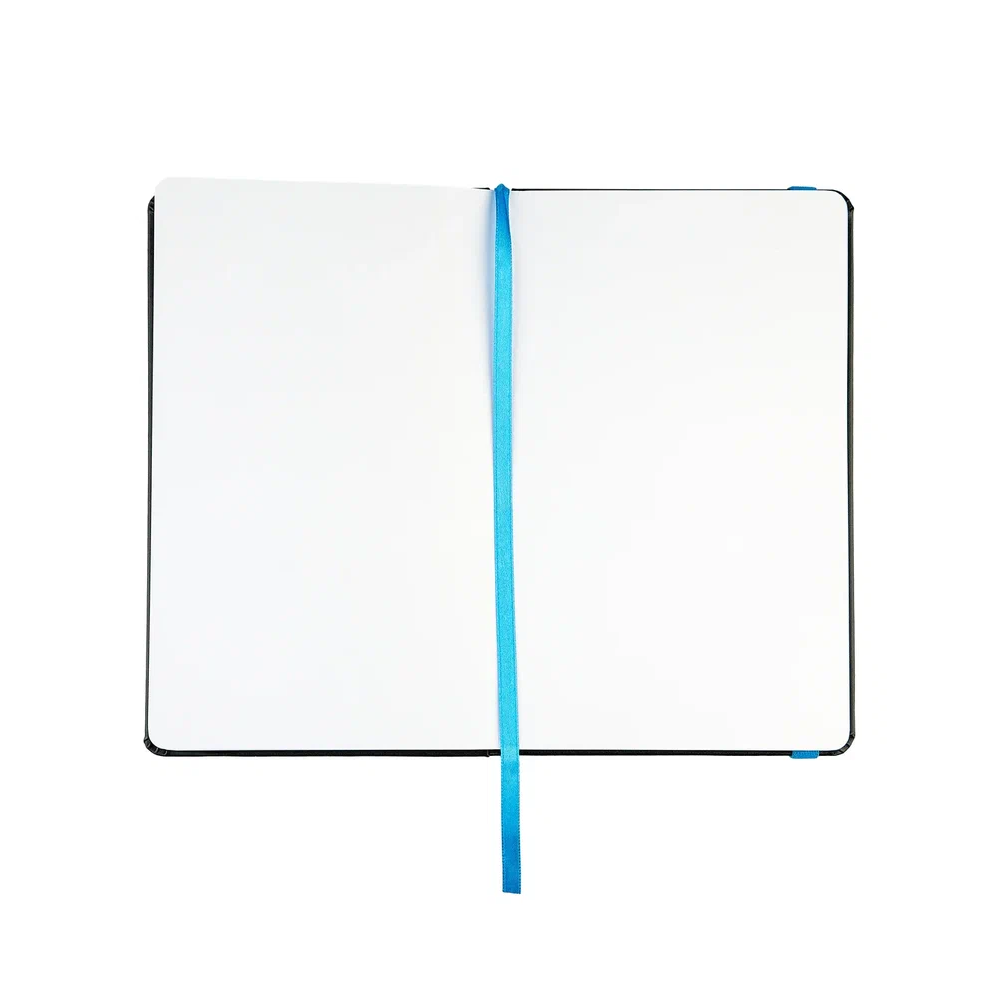 Скетчбук "Стихия", 13х21 см, 140 г/м2, 80 листов, черный, срез синий