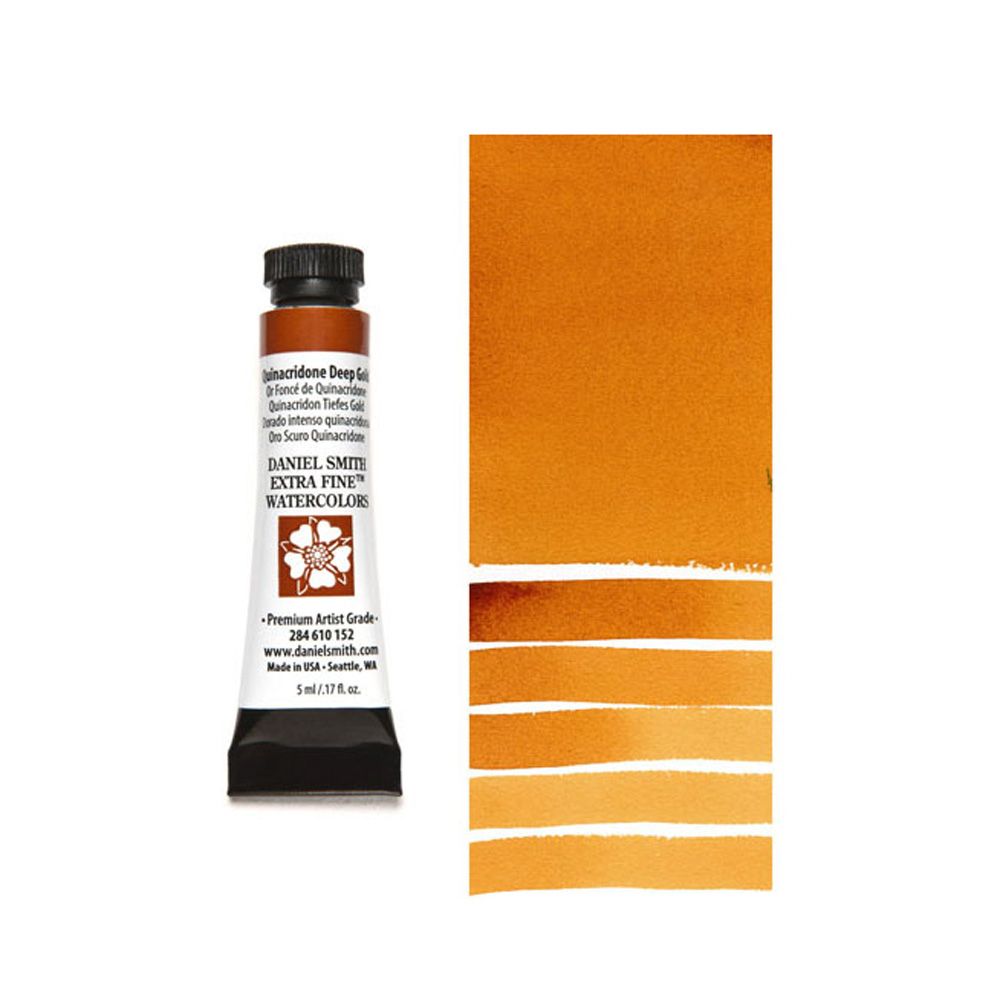 Краски акварельные "Daniel Smith", хинакридон золотой насыщенный, 5 мл, туба