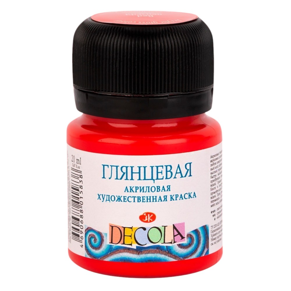 Краска акриловая глянцевая "Декола"