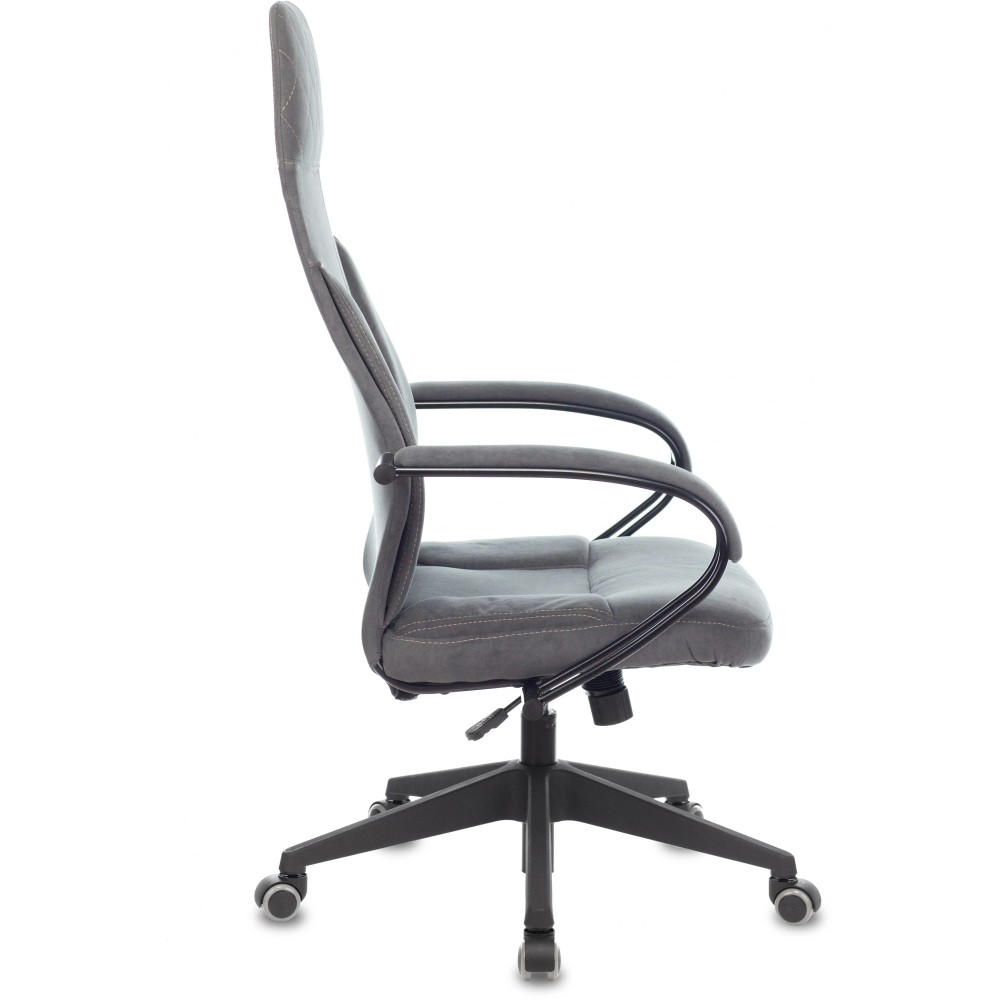 Кресло для руководителя Бюрократ "CH-608Fabric", ткань, пластик, темно-серый - 3