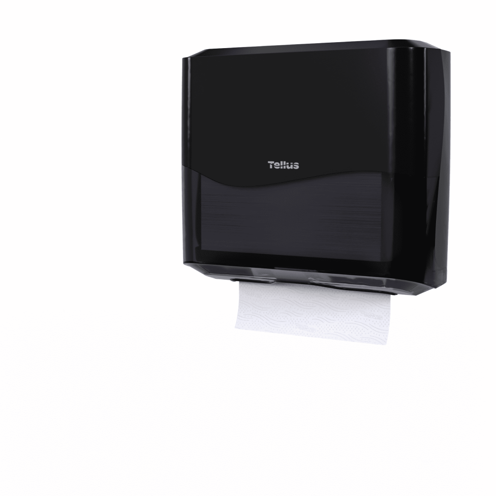Диспенсер Tellus для полотенец листовых, мини, черный, HT3 - 3