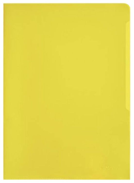 Папка-уголок "Durable", A4, 120 мк, пластик, желтый