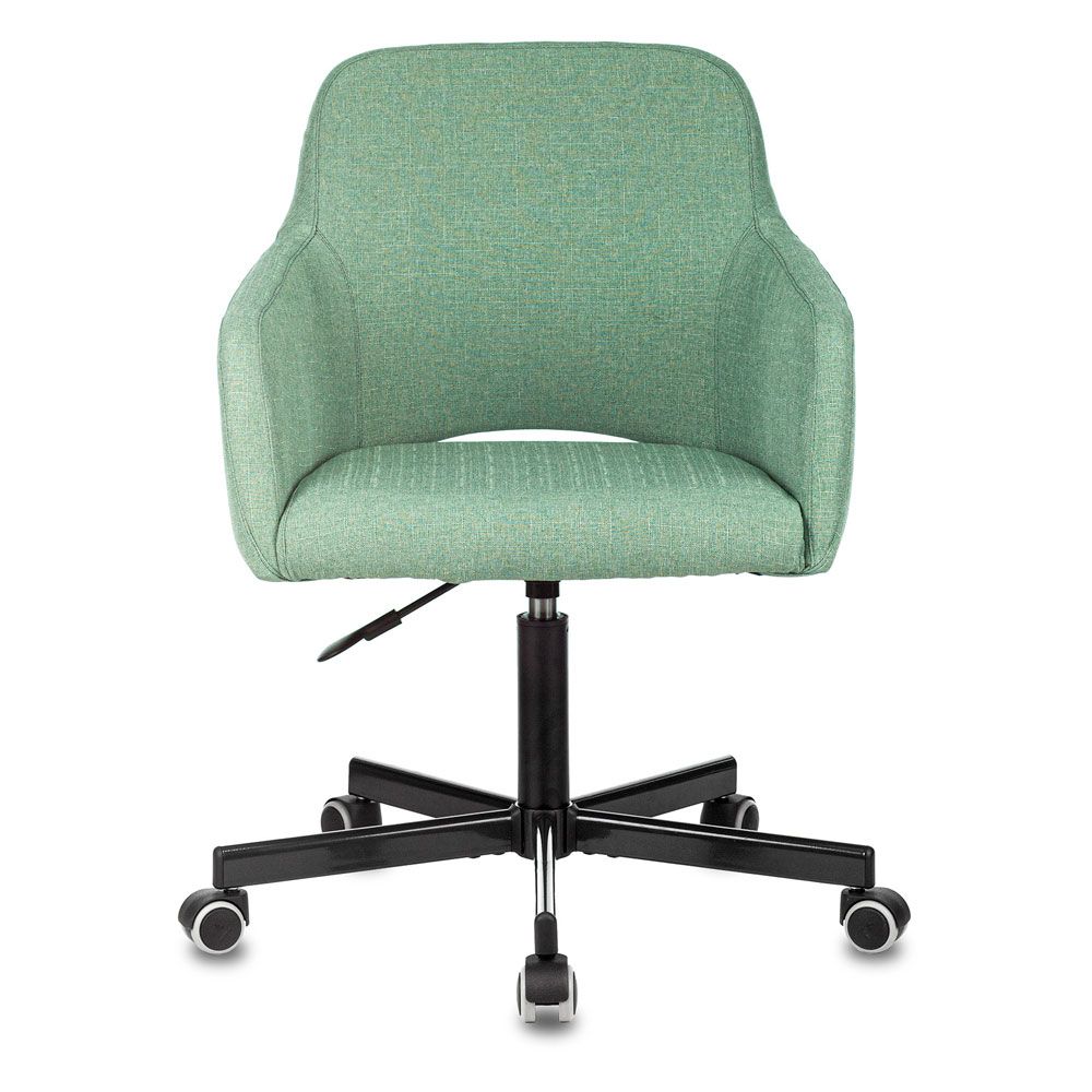 Кресло для персонала Бюрократ "CH-380M", металл, ткань, зеленый