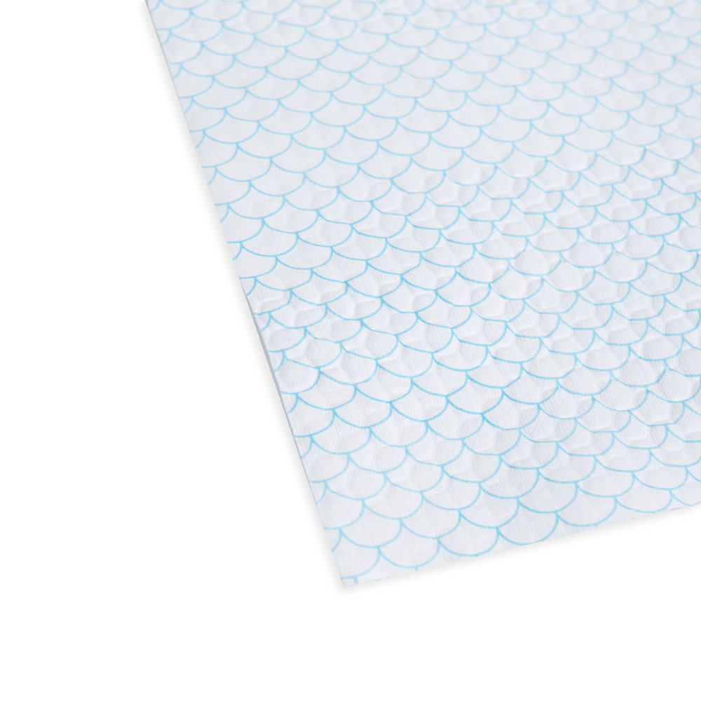 Салфетка из целлюлозы "Celina clean fish print", 33x42см, 25шт/упак, голубой - 3