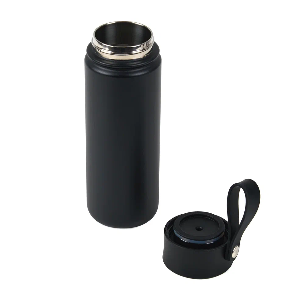 Кружка термическая "01079A", металл, 500 мл, черный