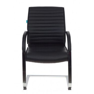 Кресло на полозьях "Бюрократ T-8010-LOW-V", искусственная кожа, черный