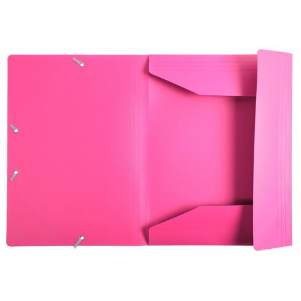 Папка на резинках "Exacompta", A4, 15 мм, полипропилен, розовый