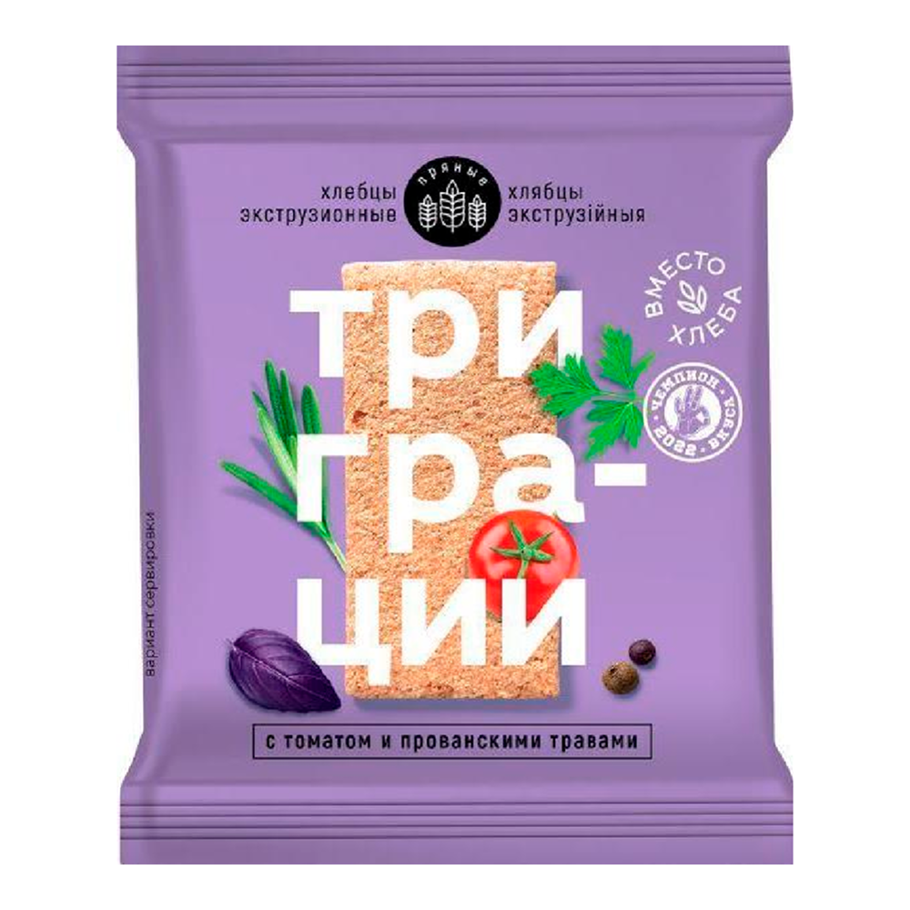 Хлебцы "Три Грации" с томатом и прованскими травами, 55 гр