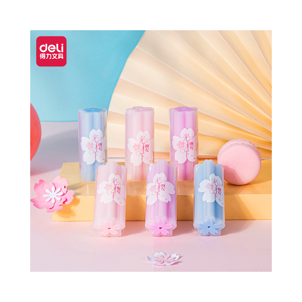 Ластик Deli "Sakura", ассорти