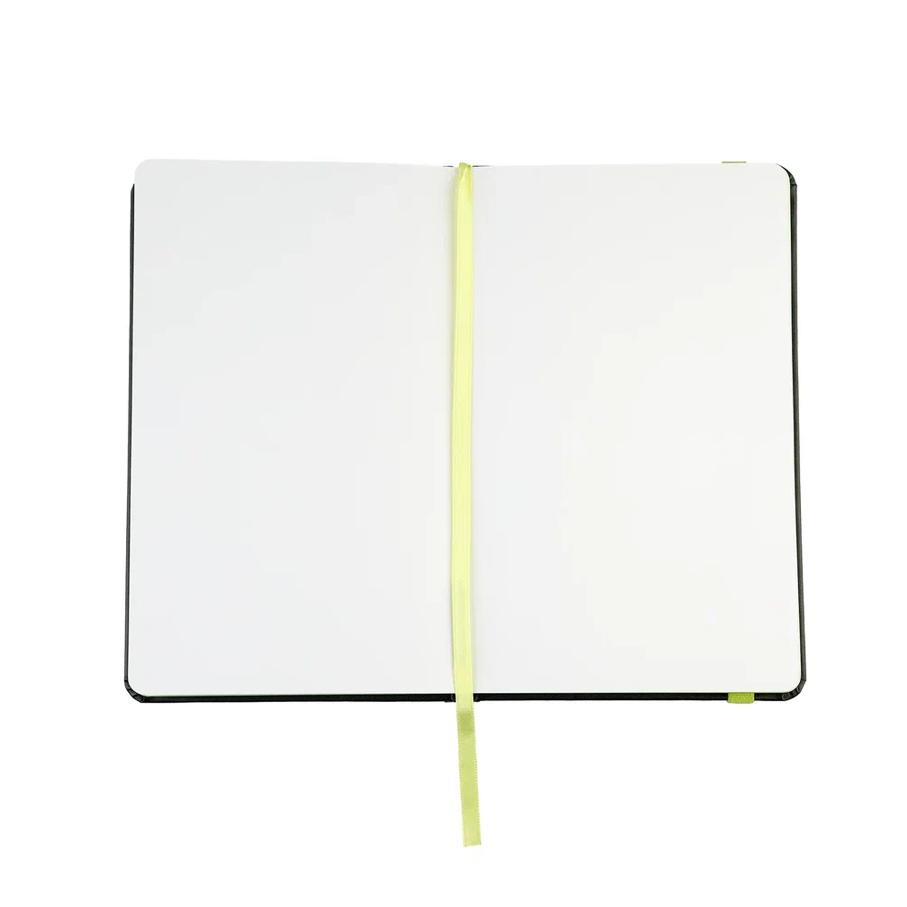 Скетчбук "Стихия", 13х21 см, 140 г/м2, 80 листов, черный, срез салатовый