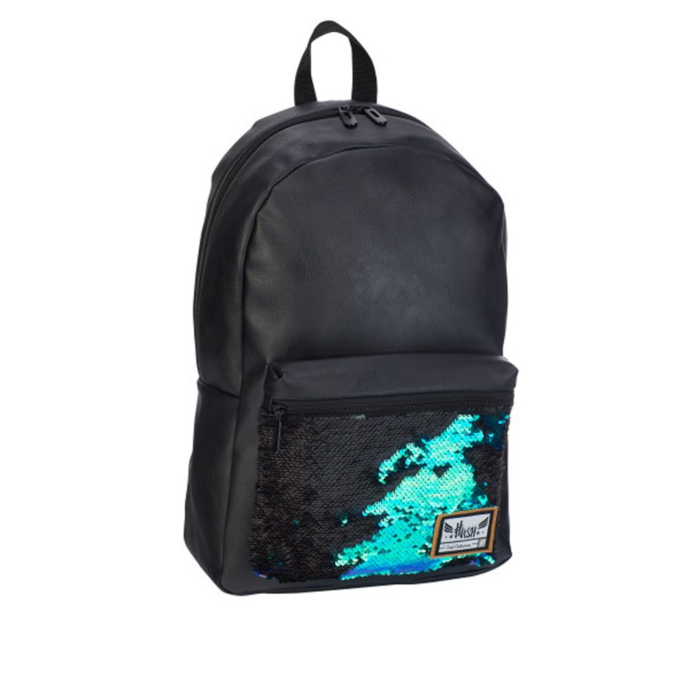 Рюкзак молодежный "Head Holographic Fashion", черный, синий