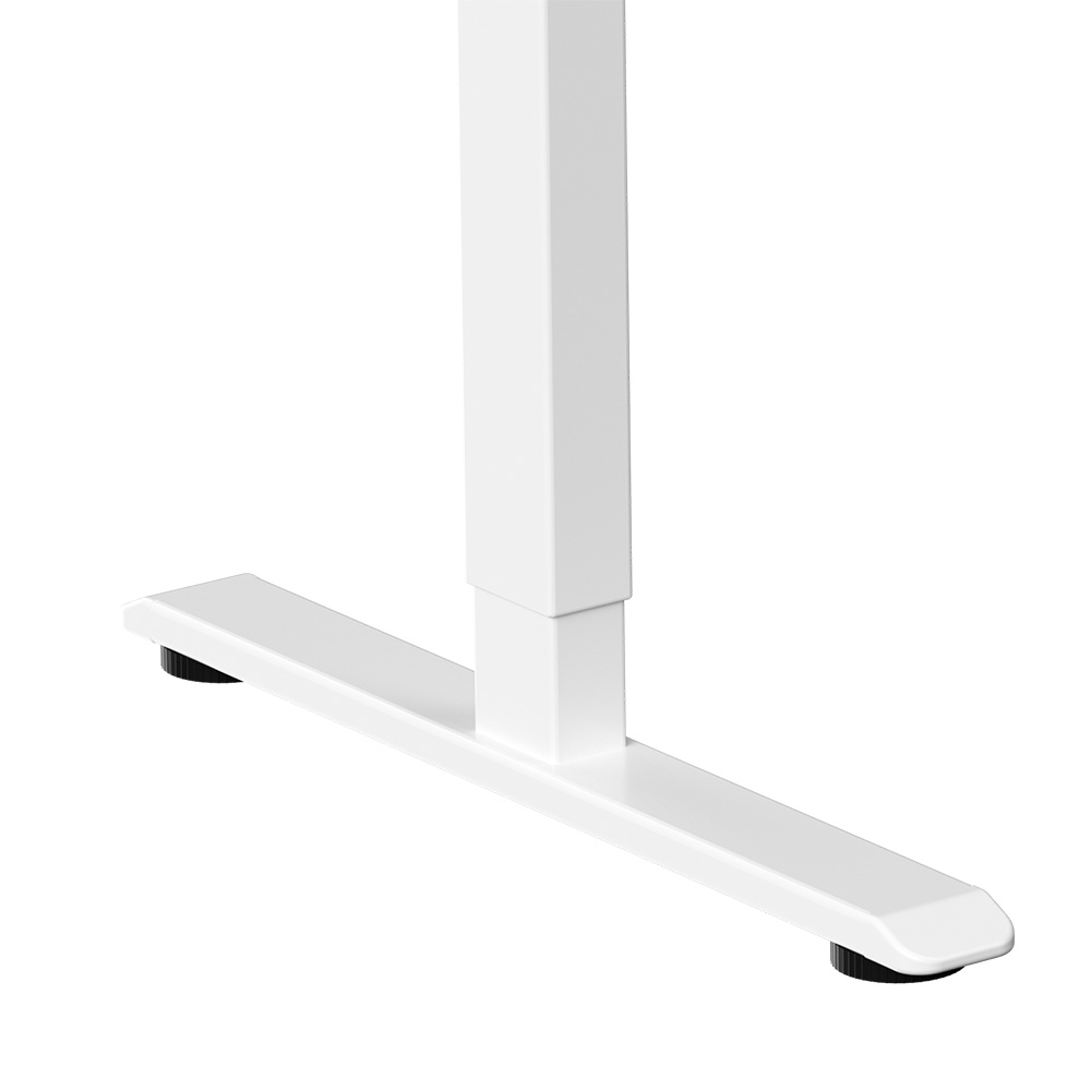 Стол с электроприводом WellDesk Prime 1300x675х18 белый/дуб канзас коричневый (9191462+9072451) - 9