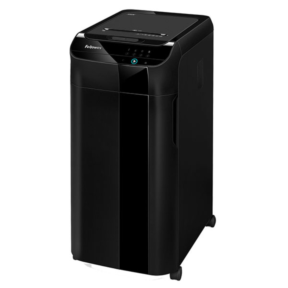 Уничтожитель Fellowes AutoMax 350C, автоподача, DIN P-4, 4х38мм, 350 листов, 68 литров, Smart Lock 
