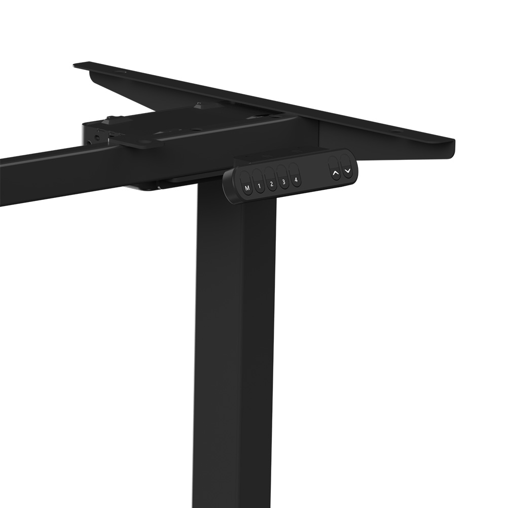 Стол с электроприводом WellDesk Prime 1300x675х18 черный/дуб хантон темный (9191461+9178197) - 6